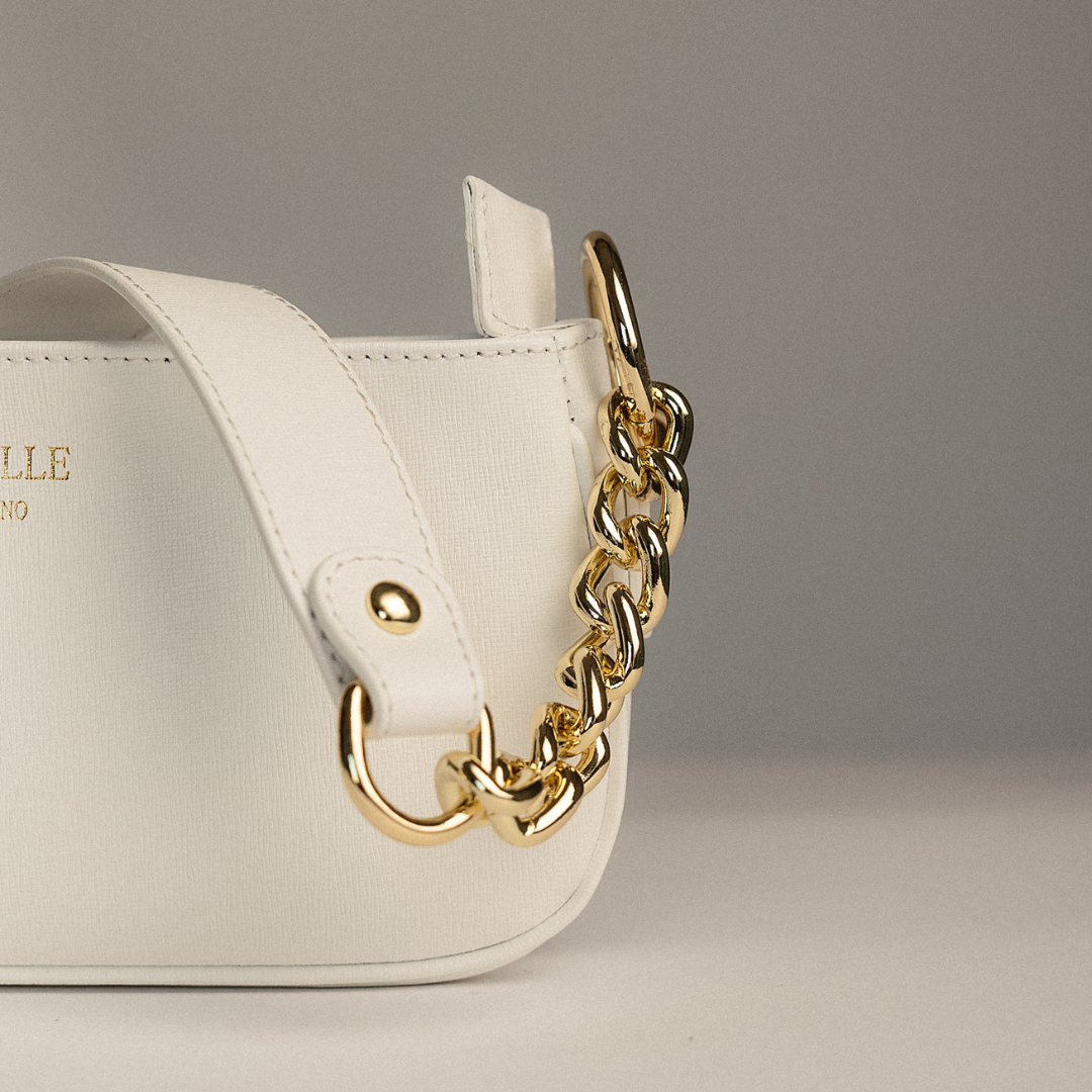 Chain Shoulder Bag - White – Vogelle