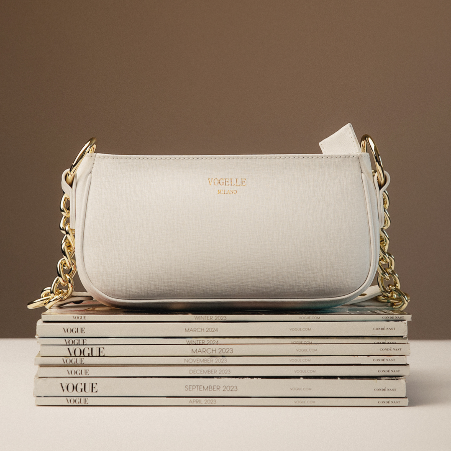 Chain Shoulder Bag - White