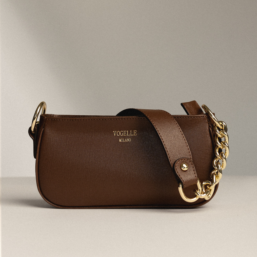 Chain Shoulder Bag - Espresso