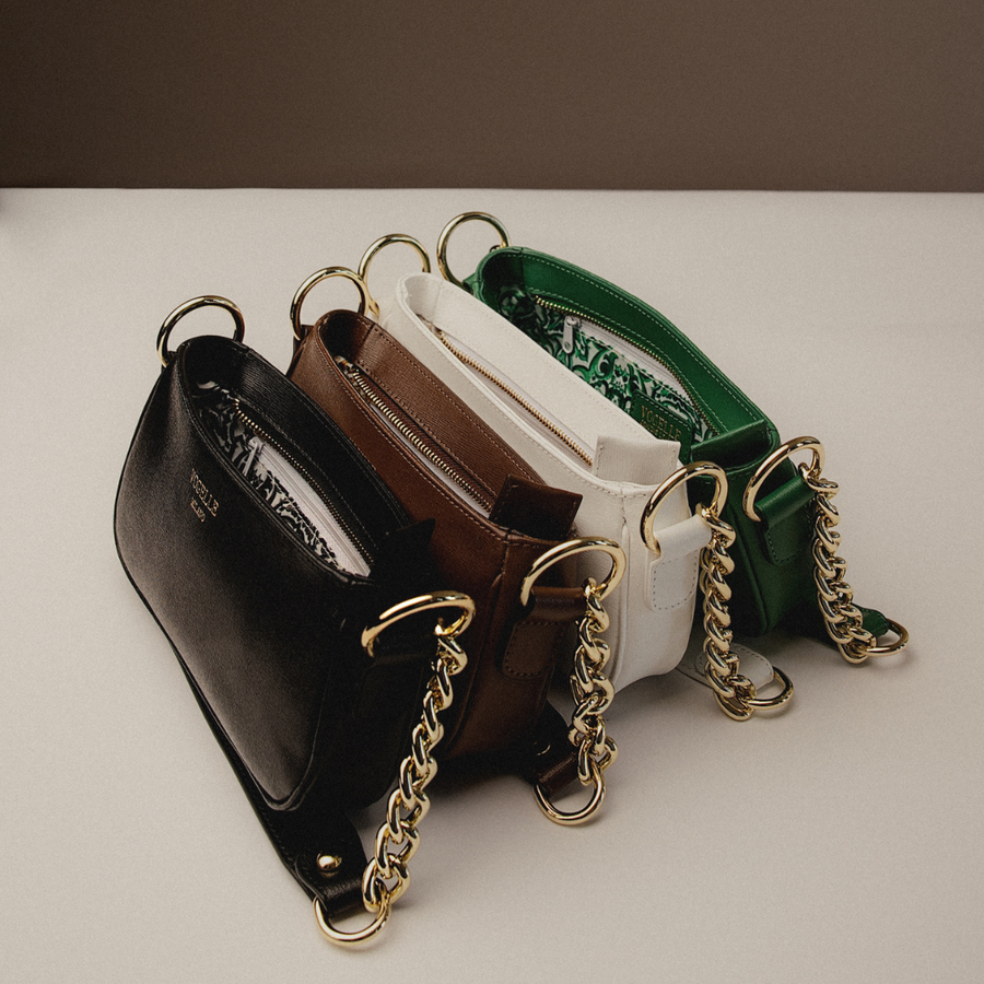 Chain Shoulder Bag - Espresso