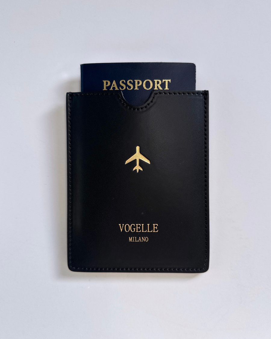 Passport Cover - Jet Black